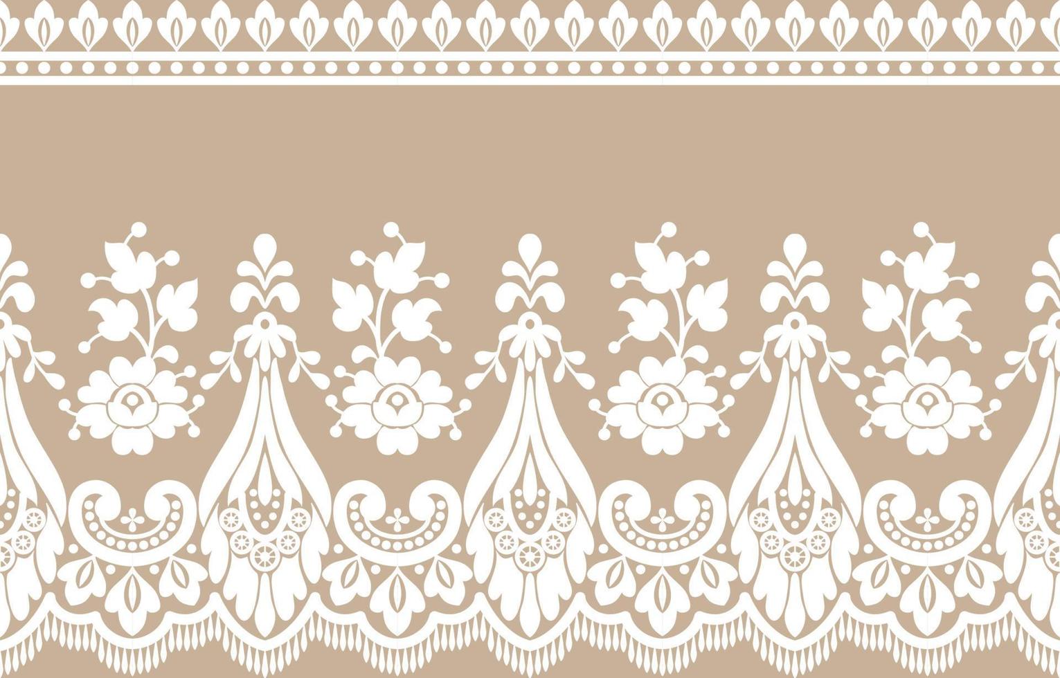 patrón de encaje transparente, fondo de vector vintage flor.