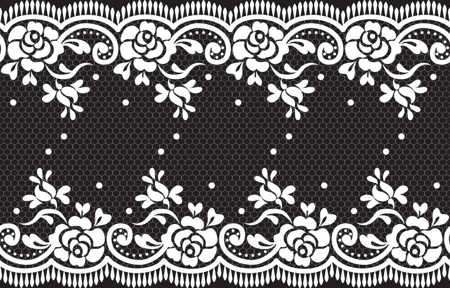 Seamless lace pattern, flower vintage vector background. 5721320 Vector ...
