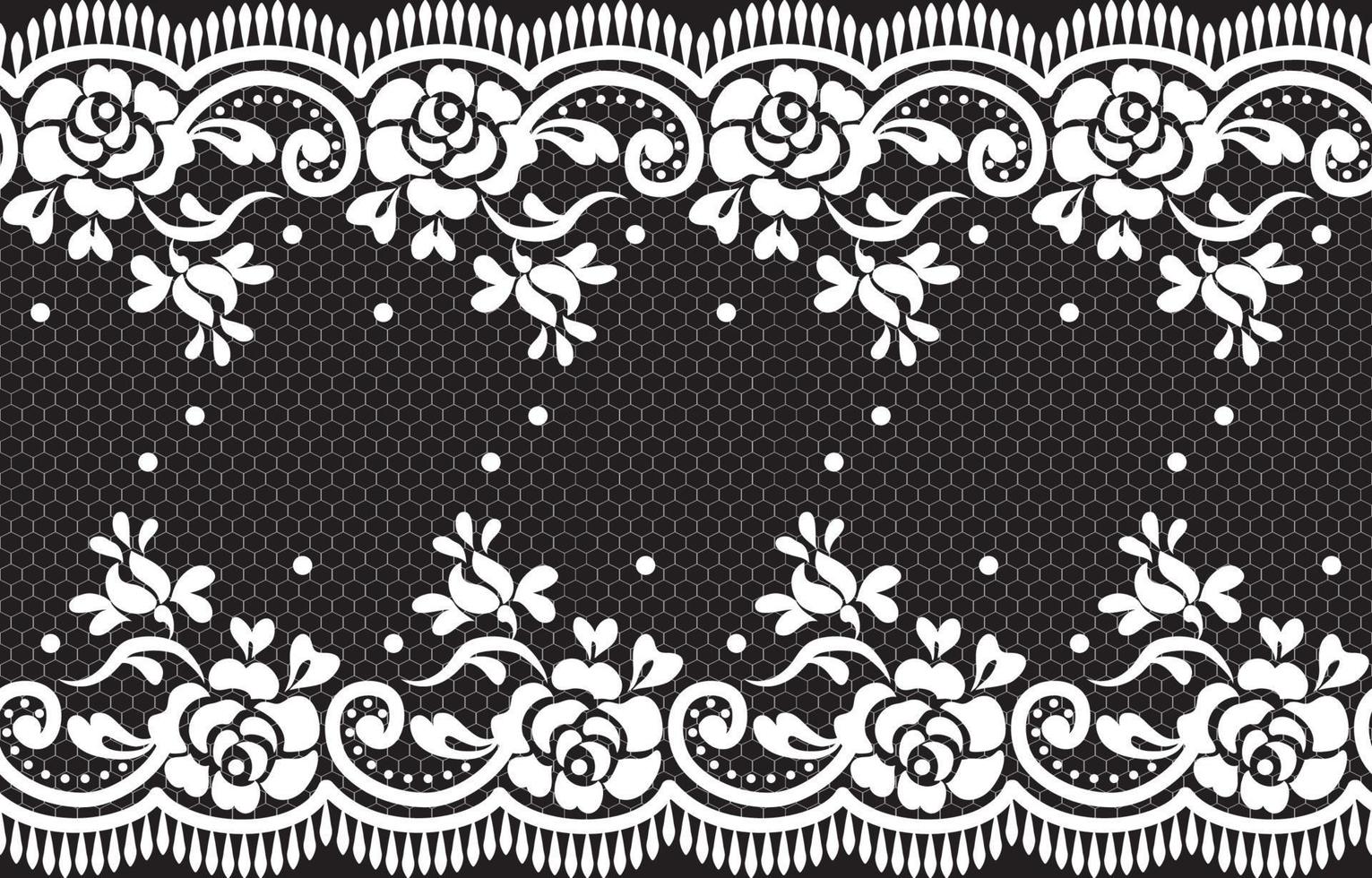 Seamless lace pattern, flower vintage vector background.