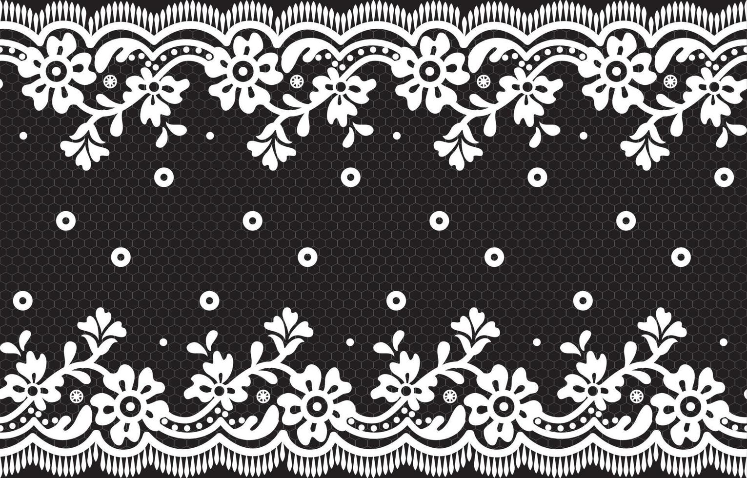 Seamless lace pattern, flower vintage vector background.
