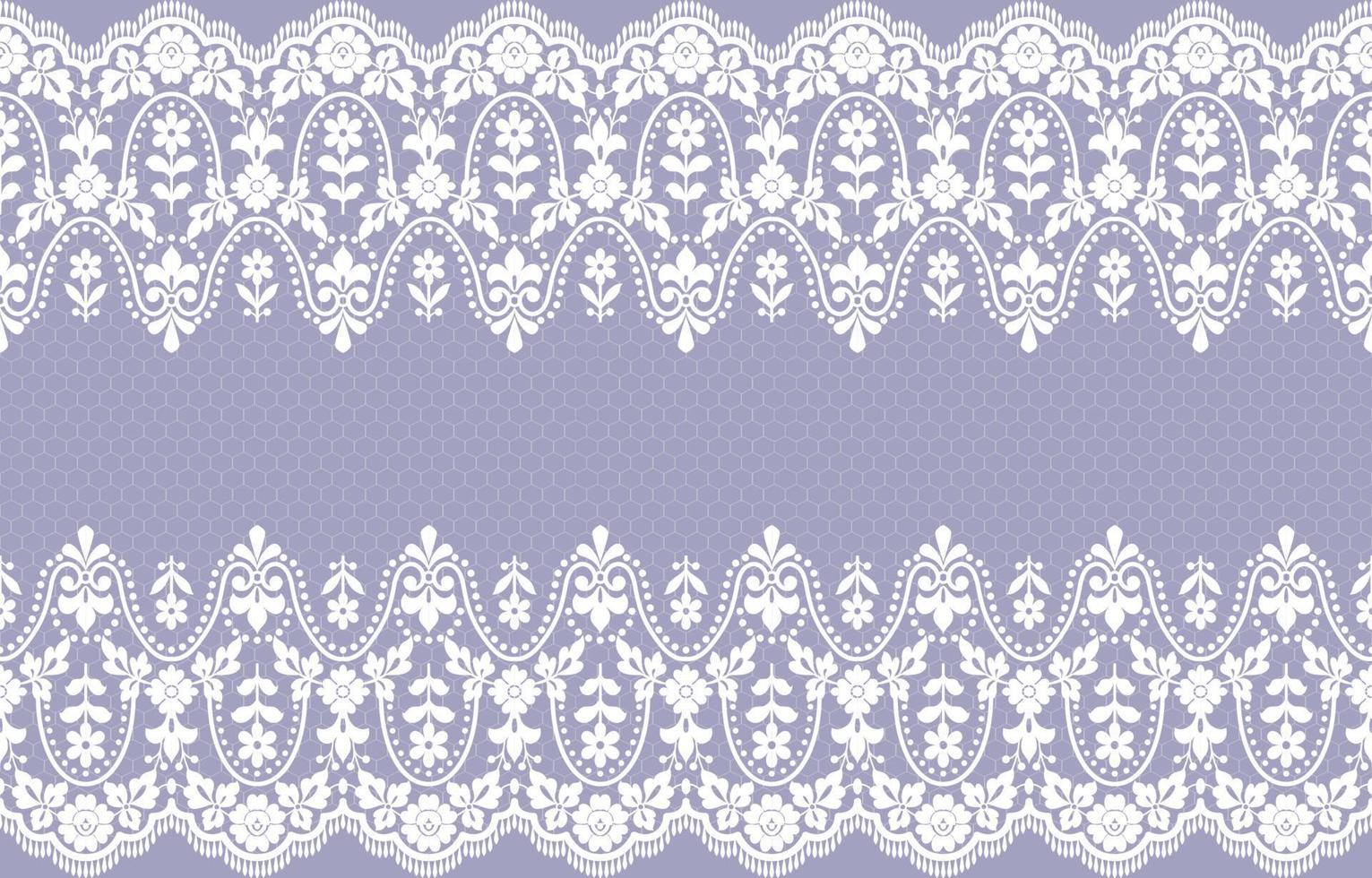Seamless lace pattern, flower vintage vector background.