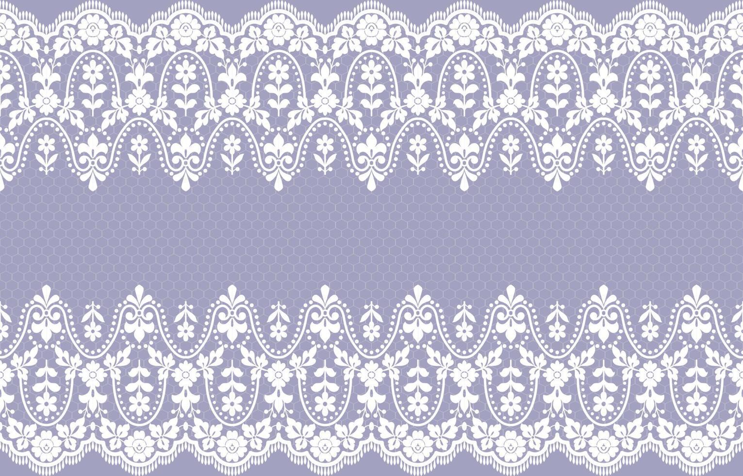 patrón de encaje transparente, fondo de vector vintage flor.