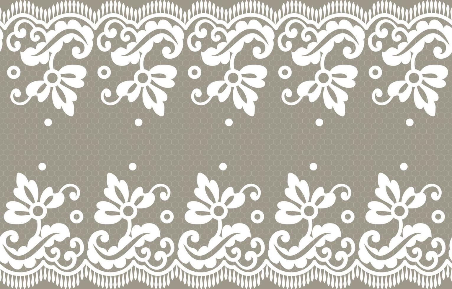 Lace vector fabric seamless pattern