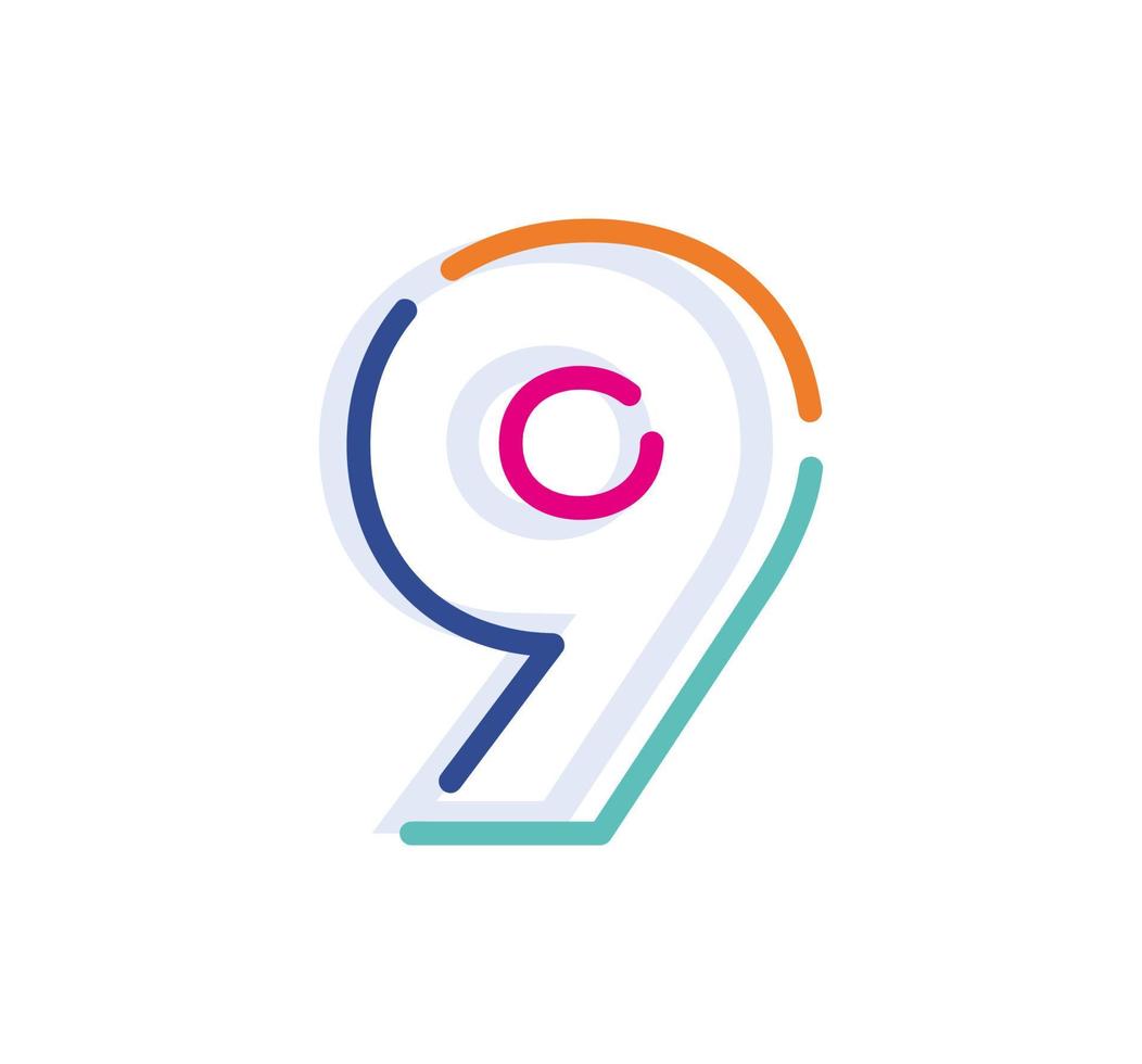 Number 9 Vector Art, Icons, and Graphics for Free Download