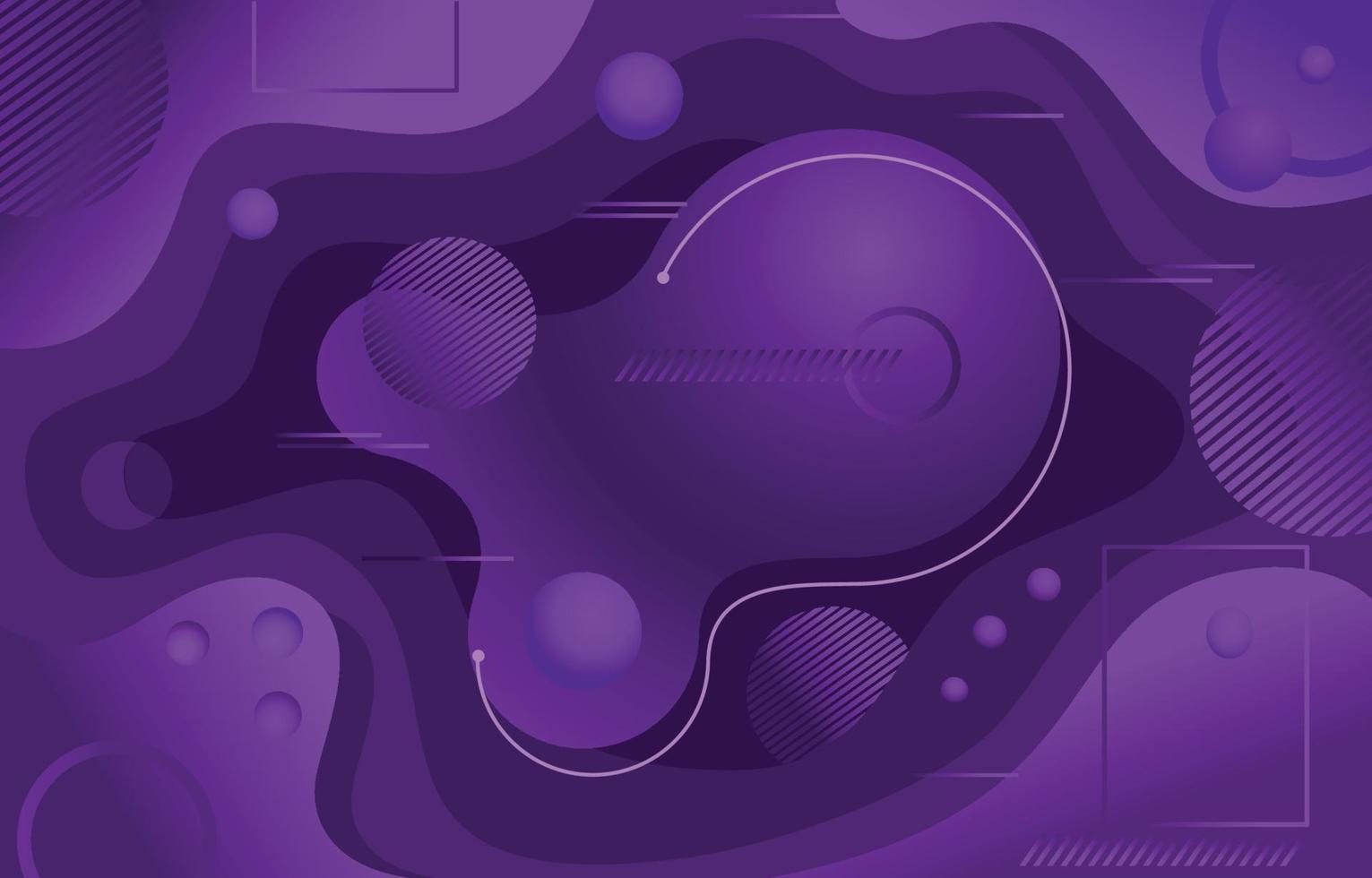 Liquid Shape Purple with Gradient Pop Out Color vector