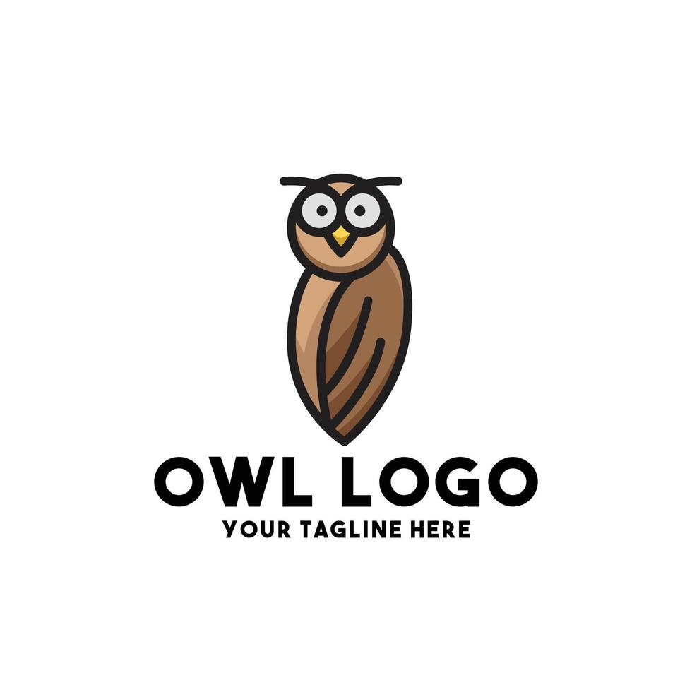 owl logo modern concept design vector