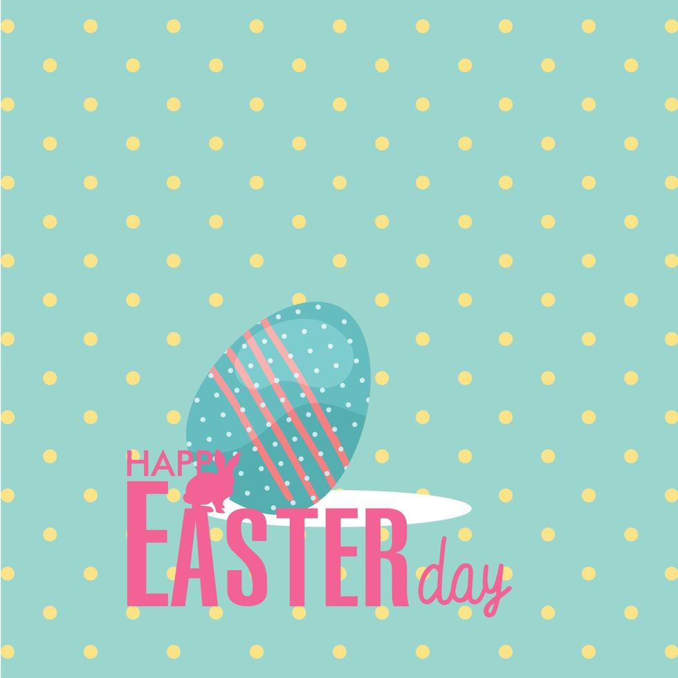 happy easter day vector rabbit awesome design concept