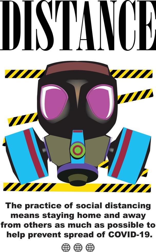 DISTANCE  T SHIRT DESIGN READY TO PRINT vector