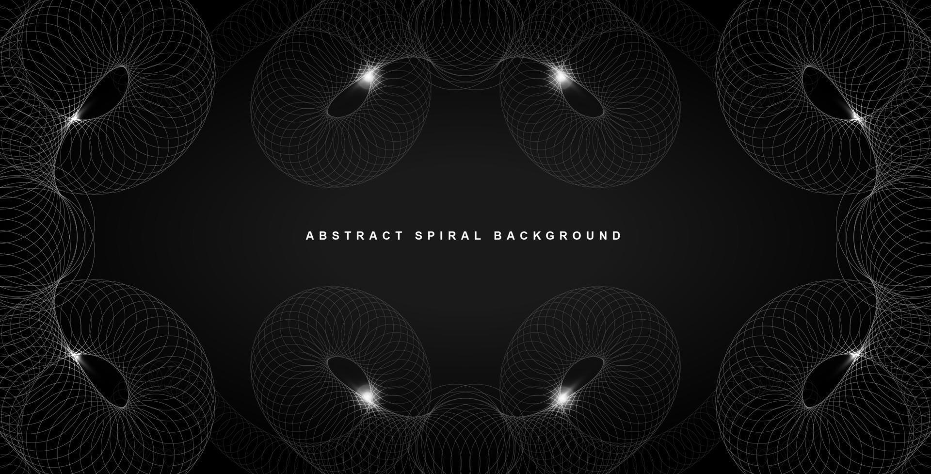 abstract spiral background design vector