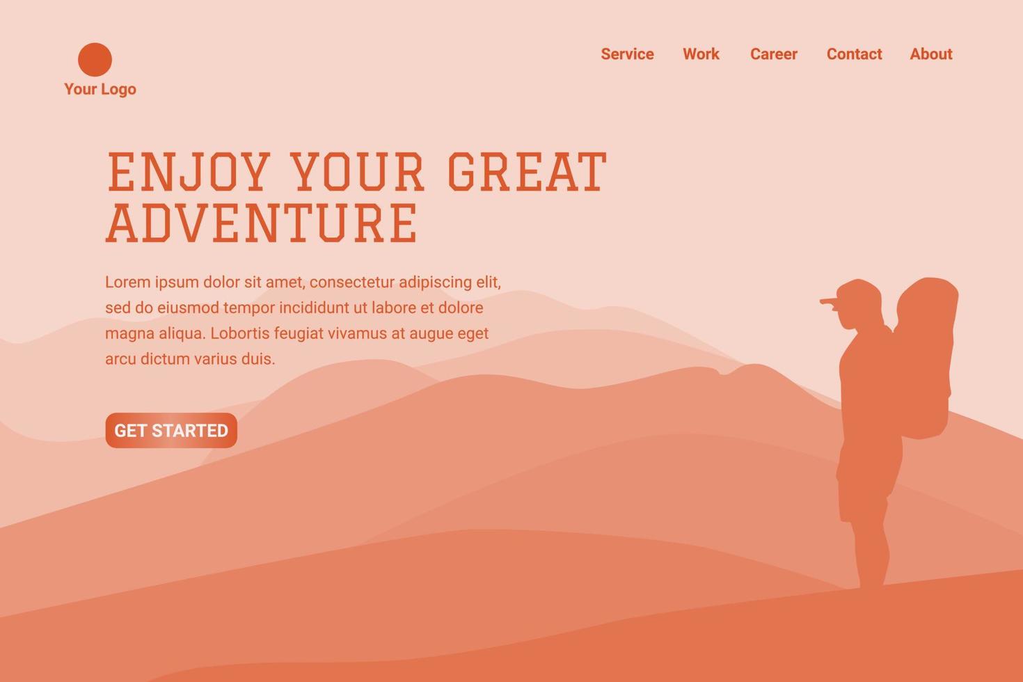 Website Templates For Websites Or Apps Landing Page themed Adventure 