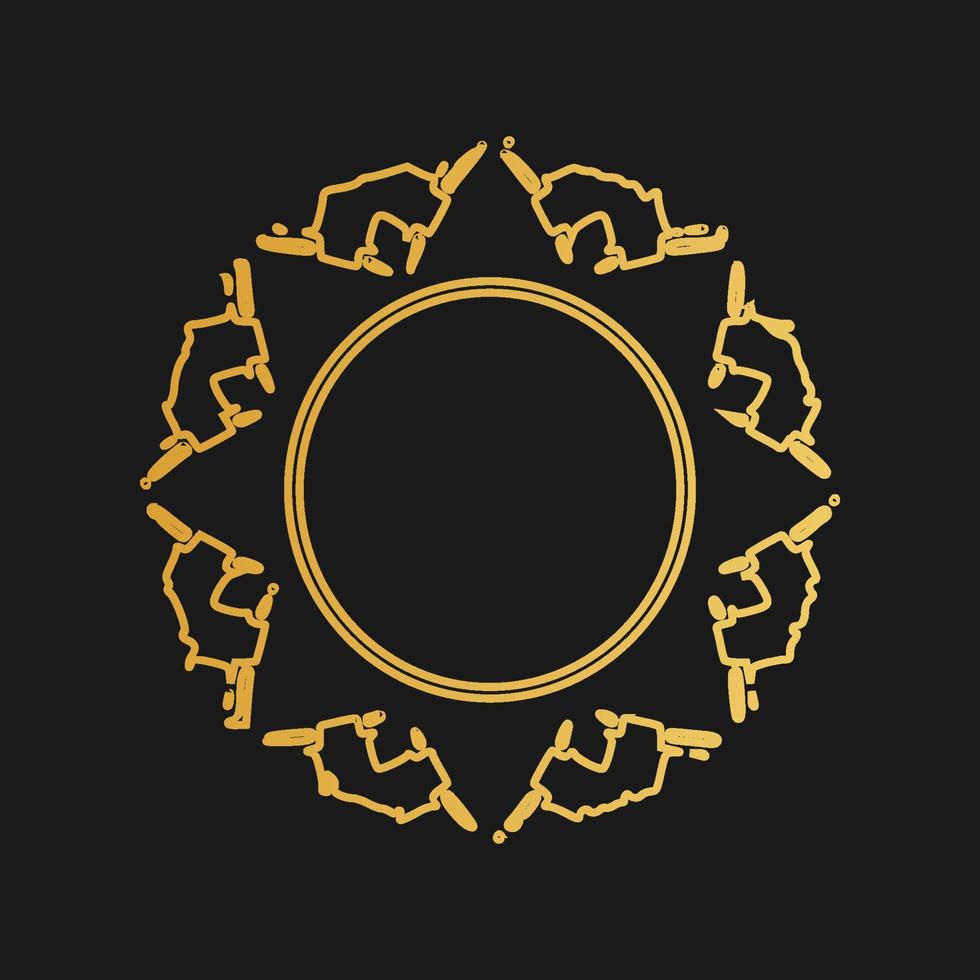 Ornate element for design place for text, wedding invitations and greeting cards vector