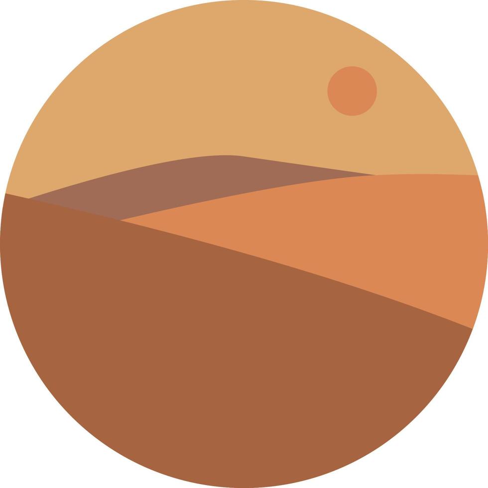 Abstract Boho Landscape illustration vector