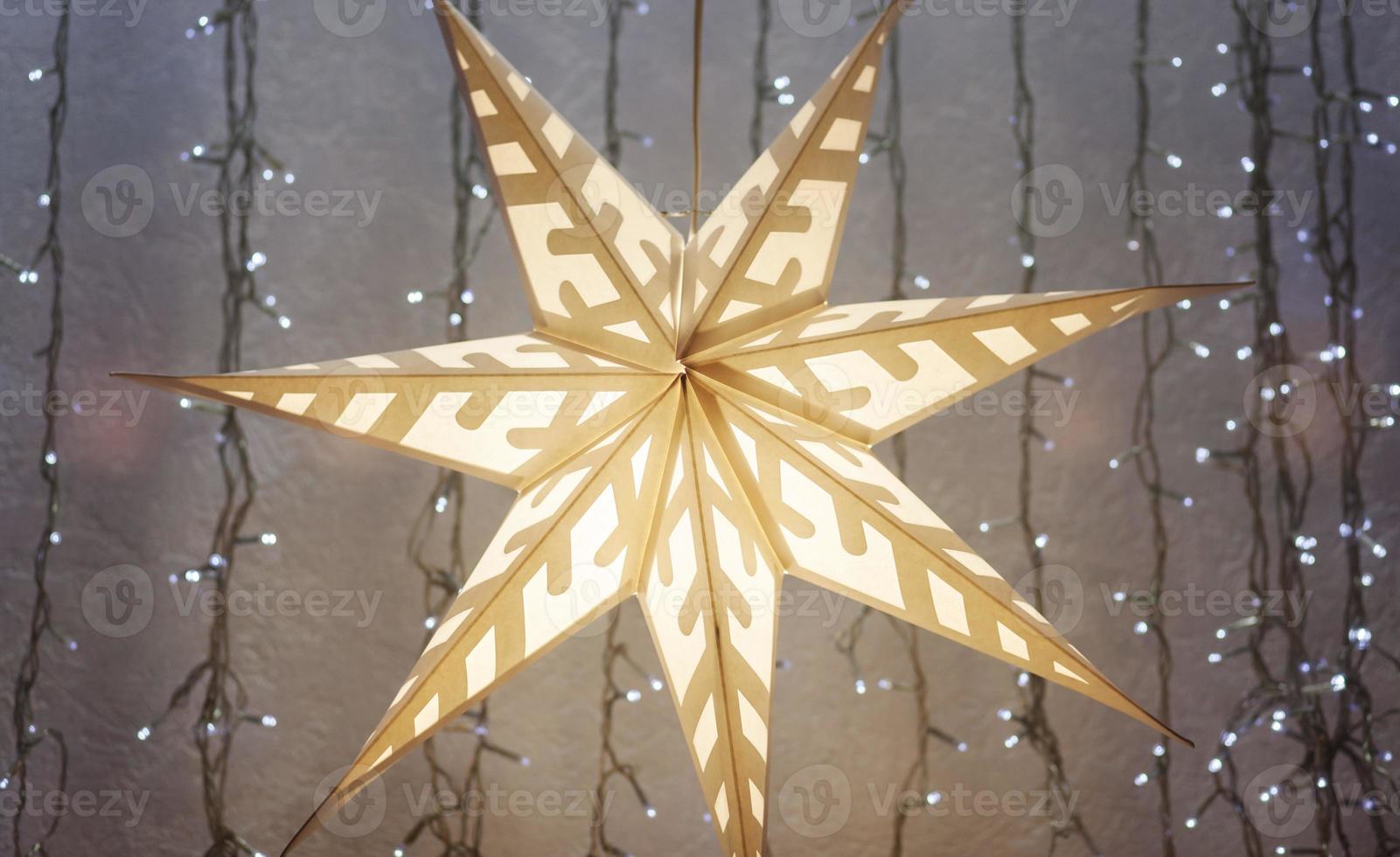 Christmas paper star photo