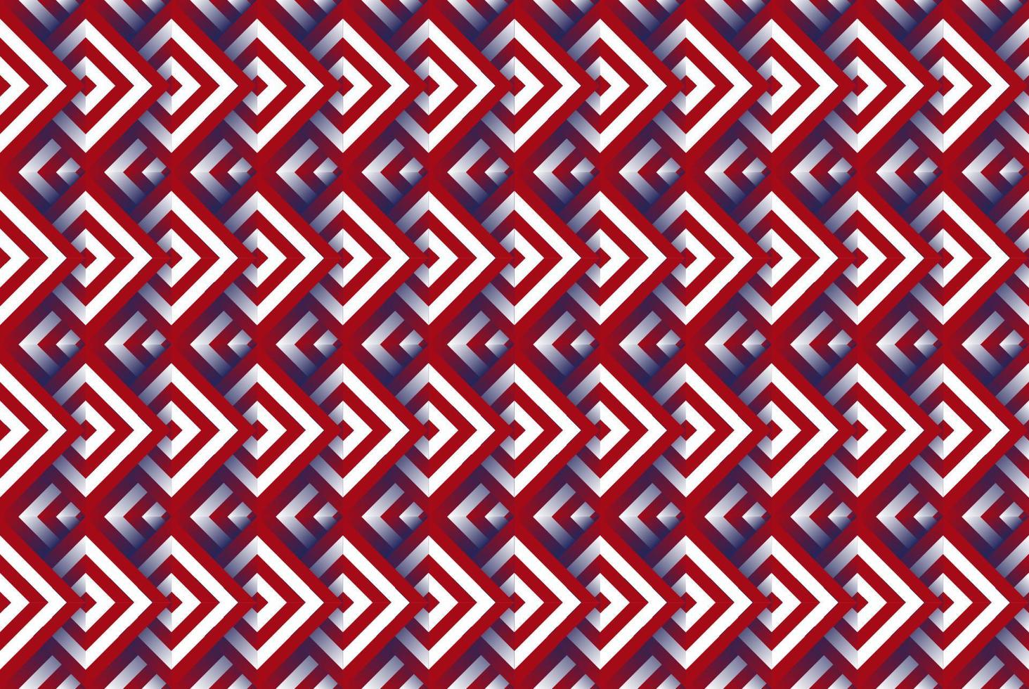 Red, White, and Blue Chevron Seamless Pattern - Narrow red, white, and navy blue chevron zigzag seamless pattern vector