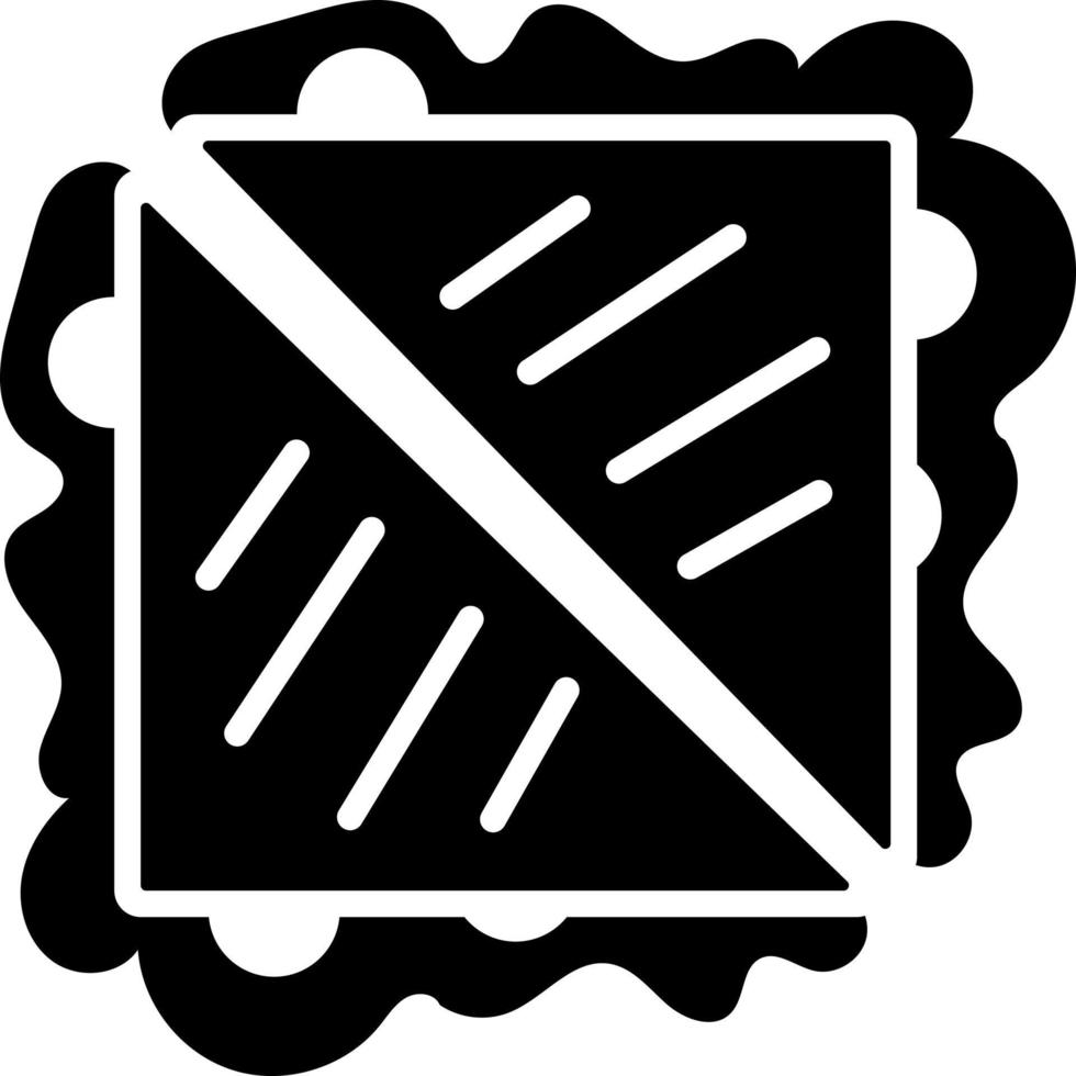 Sandwich Glyph Icon Food Vector