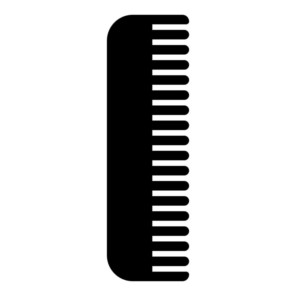 Comb icon black color vector illustration image flat style