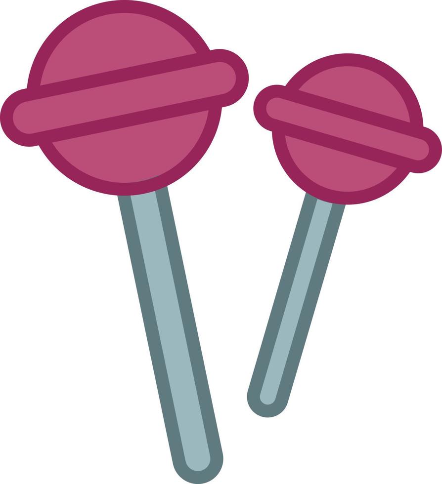 Lollipop Filled Outline Icon Vector