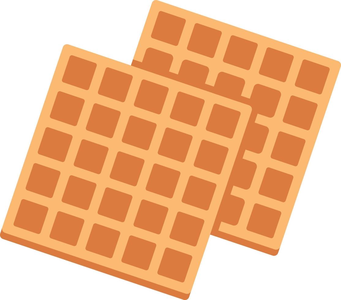 vector de icono de contorno lleno de waffle