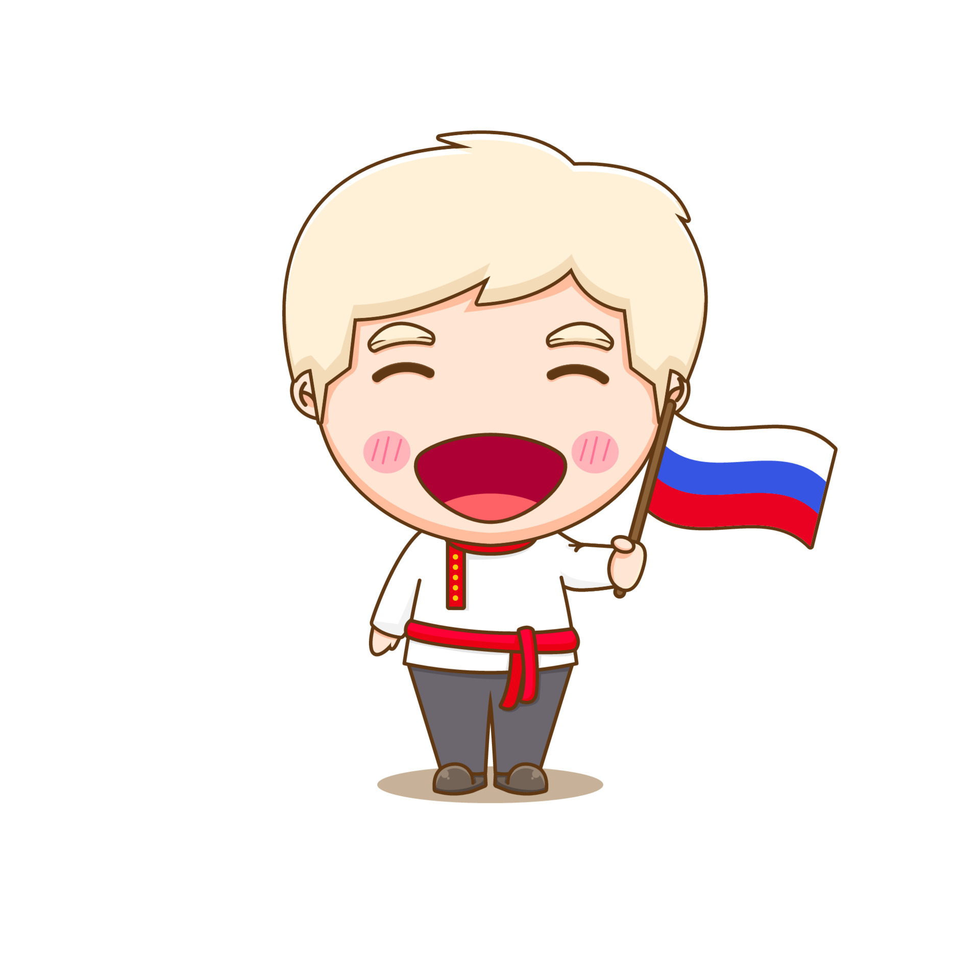 Russia Boy (no background) - CountryHumans | Sticker