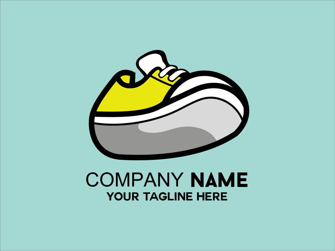 cool shoes icon logo vector