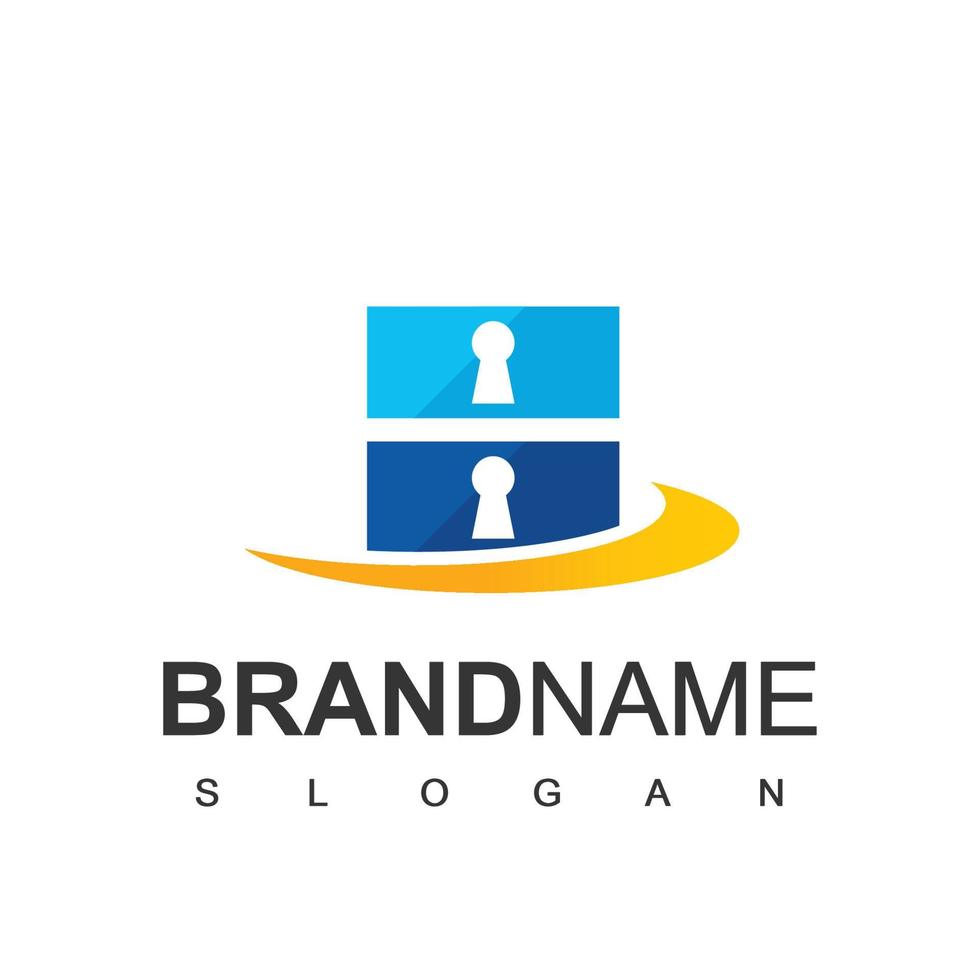 Server logo design template, Data Center And Server Icon Vector