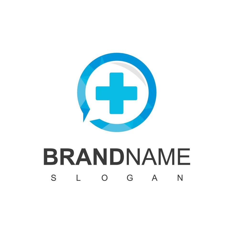 plantilla de diseño de logotipo de consultoría de salud vector