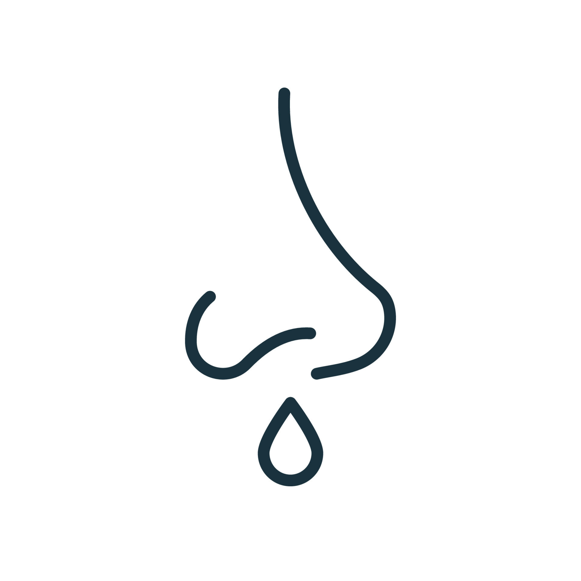 Runny Nose Line Icon. Sinusitis Symptom, Snot, Allergy or Cold Outline Icon.  Nosebleed, Nasal Mucus Linear Pictogram. Coronavirus symptom. Isolated  Vector Illustration. 5724682 Vector Art at Vecteezy