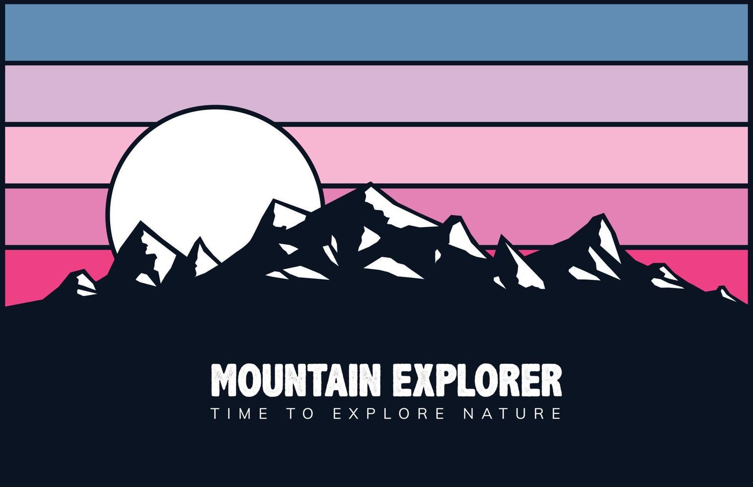 diseño de fondo de montaña vector