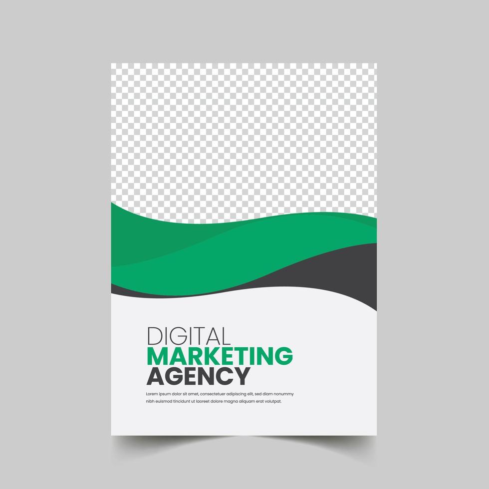 Creative flyer brochure cover template vector