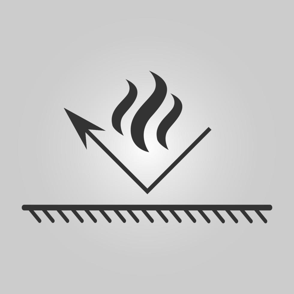 Fire resistant coating icon. Fireproof illustration vector