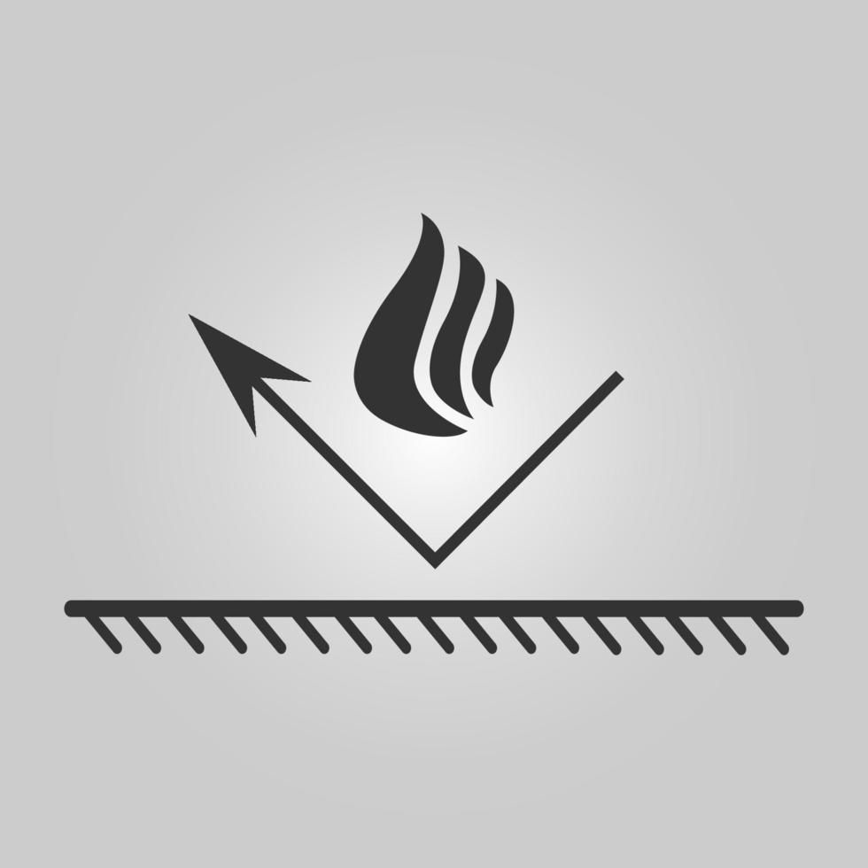 Fire resistant coating icon. Fireproof illustration. Bonfire vector