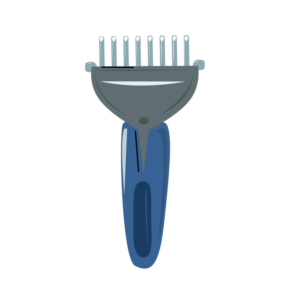 A comb for removing hair from pets or thinning it. vector