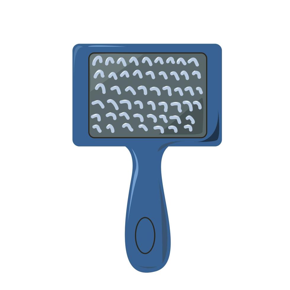 A comb for combing out fluff in dogs. vector