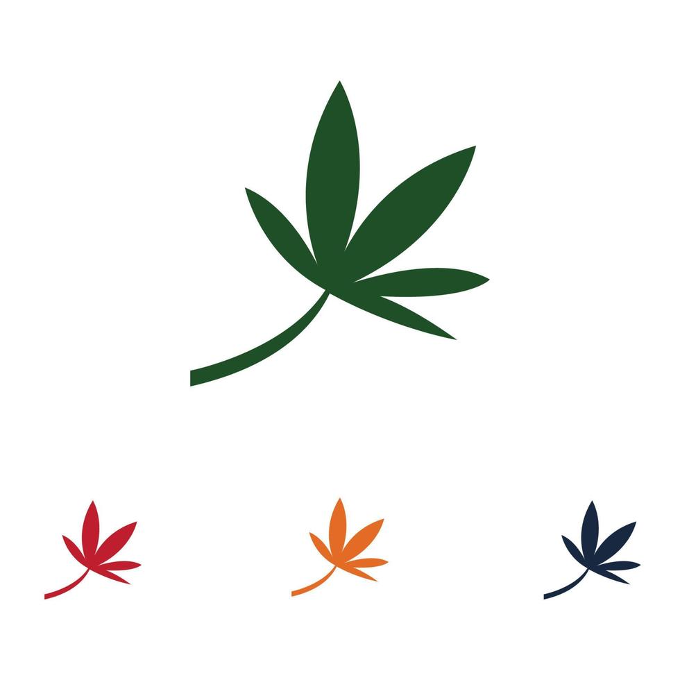 diseño de logotipo de cannabis vector