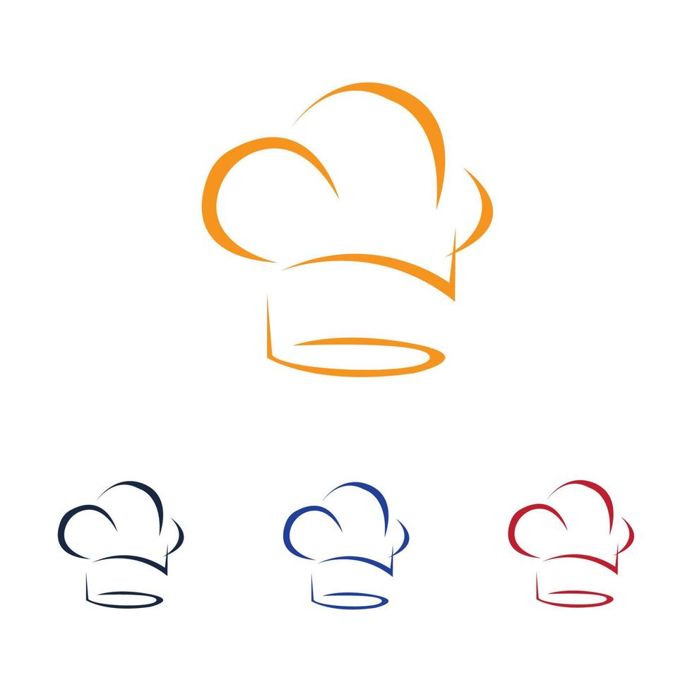 chef hats logo vector