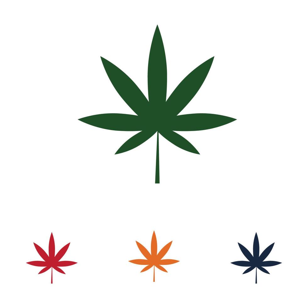 diseño de logotipo de cannabis vector