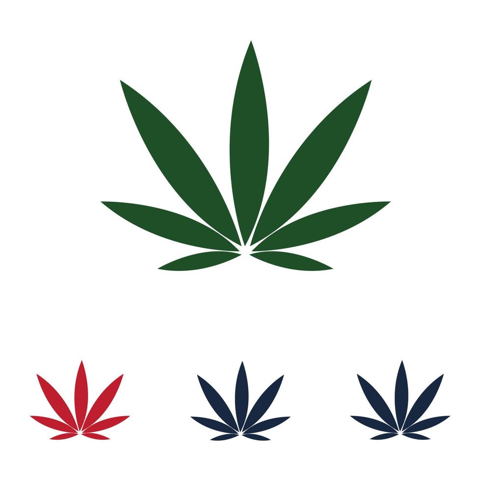 diseño de logotipo de cannabis vector