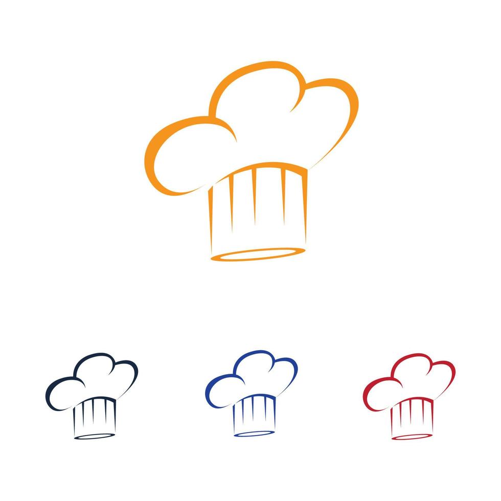 logotipo de sombreros de chef vector