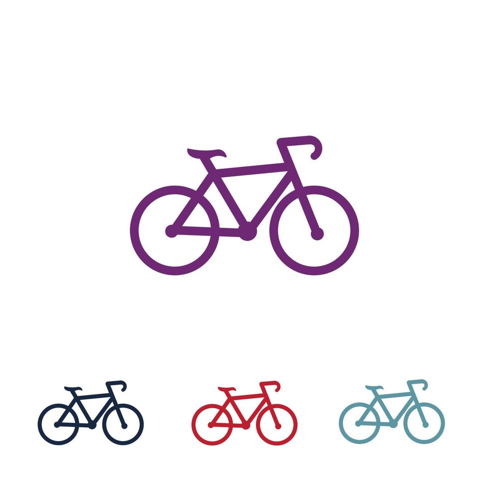 vector de logotipo de bicicleta