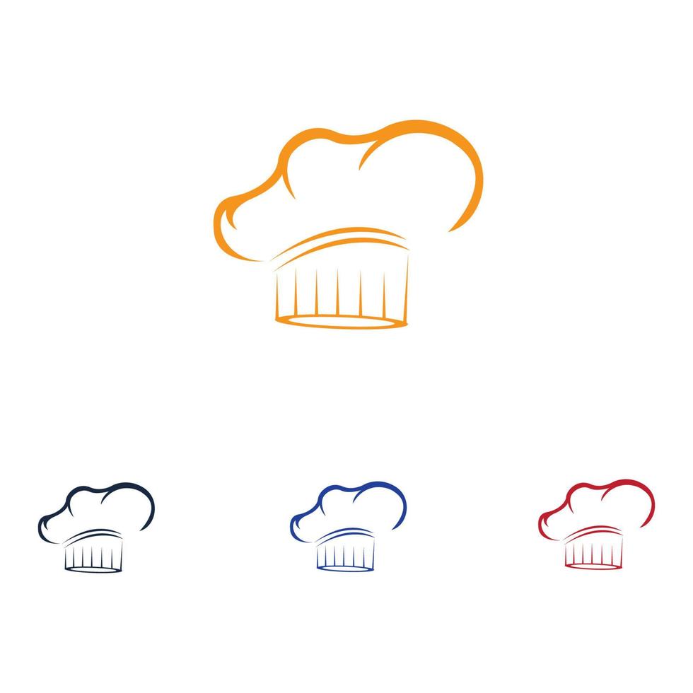 chef hats logo vector