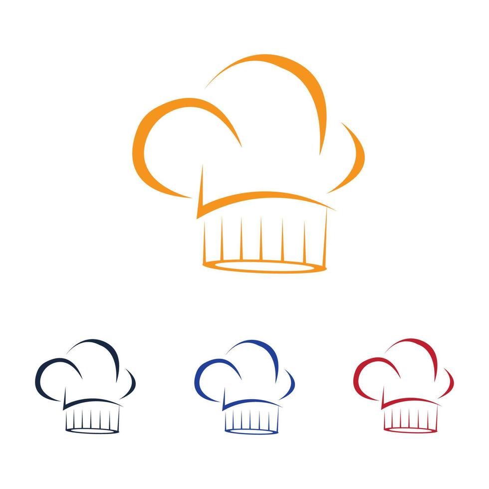 logotipo de sombreros de chef vector