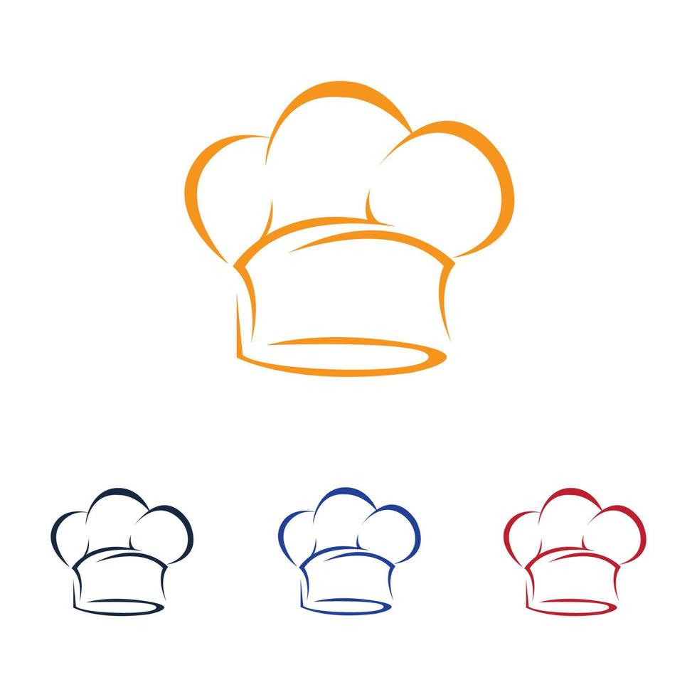 logotipo de sombreros de chef vector