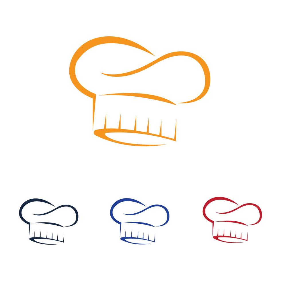 logotipo de sombreros de chef vector