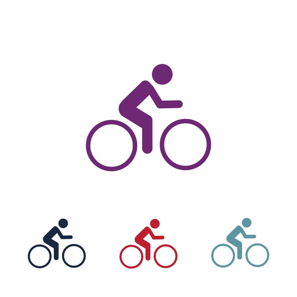 vector de logotipo de bicicleta