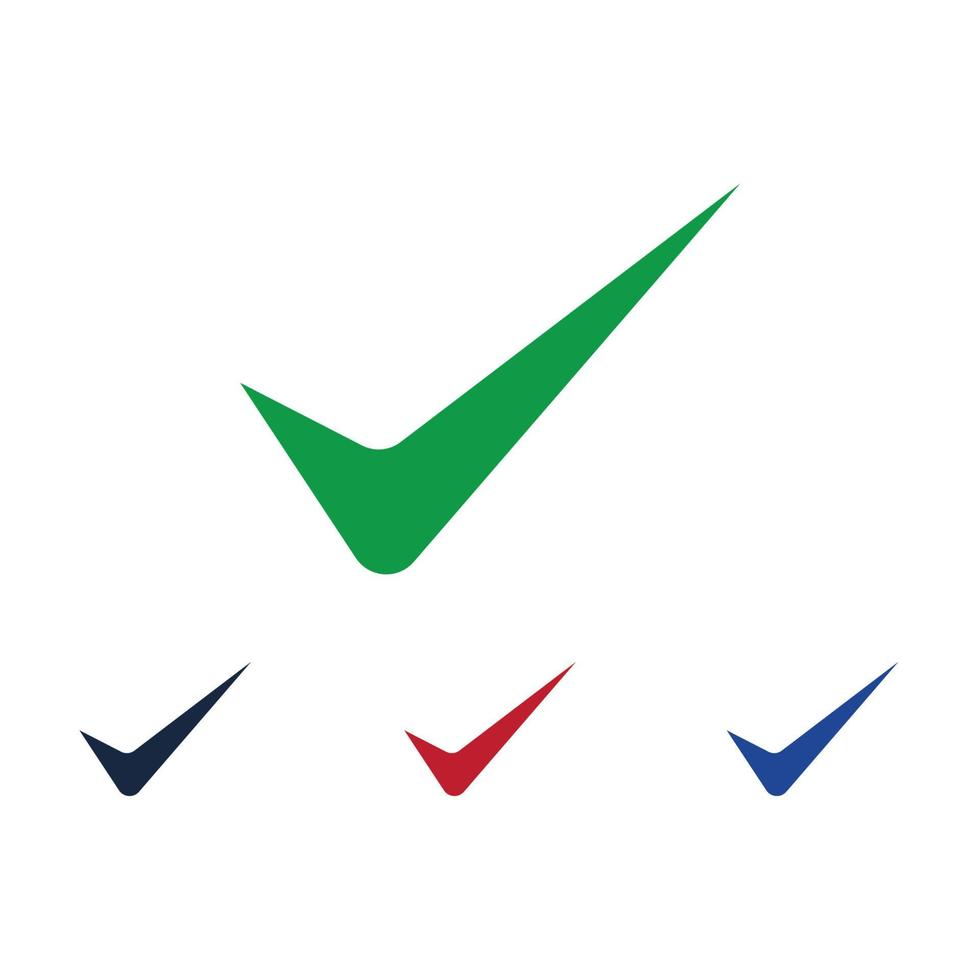 checkmark logo design vector