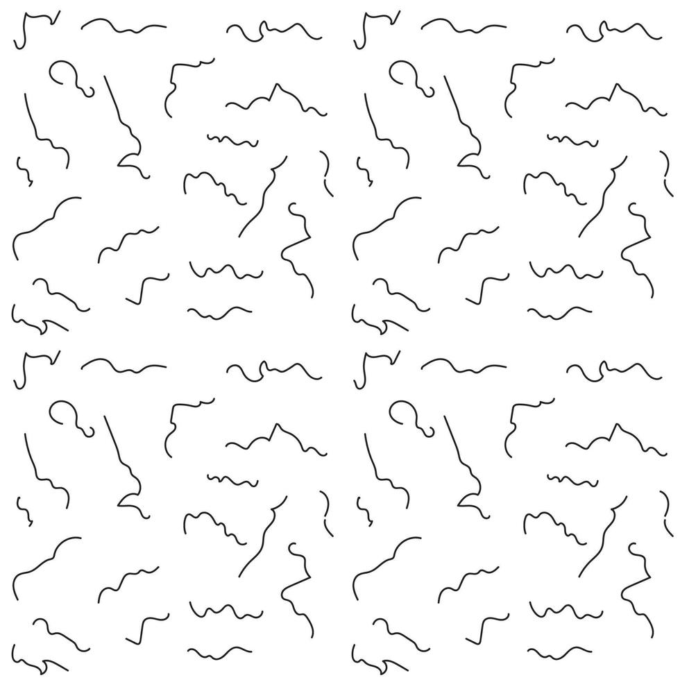 abstract pattern hand drawn vector