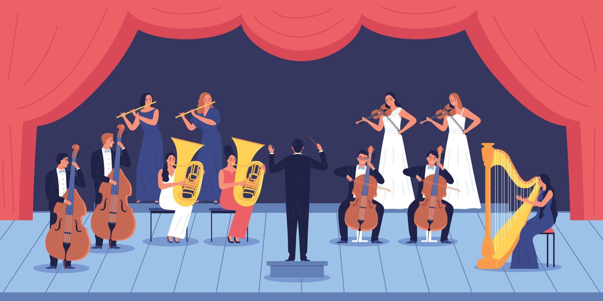 Music Orchestral Performance Composition vector