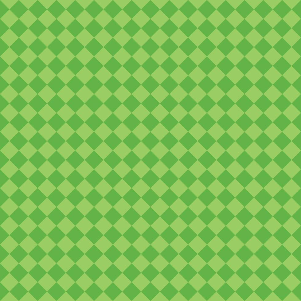 Vector - Abstract seamless pattern of green checkered background. Simple design. Can be use for print, paper, wrapping, fabric, pillow, scrapbook.