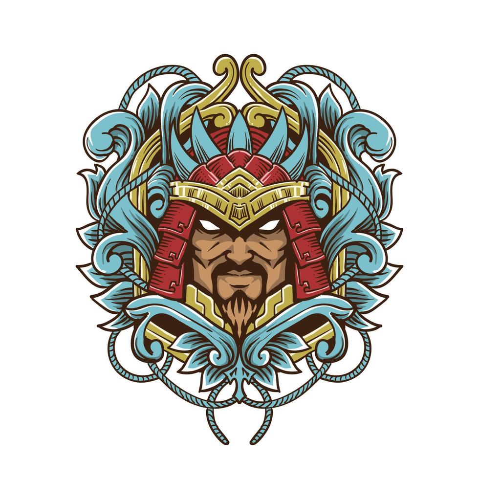 Samurai Warrior illustration vector