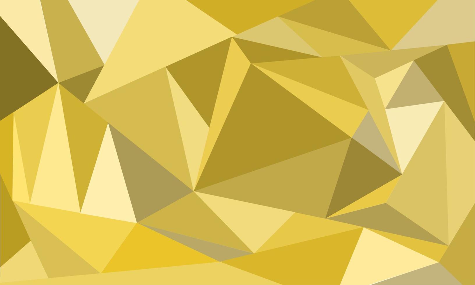 Yellow lowpoly background vector